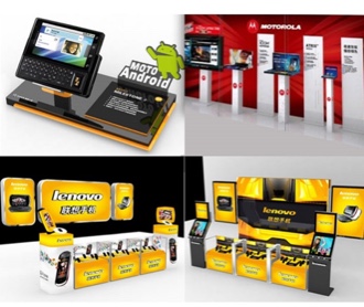  聯想手機展廳平面設計 